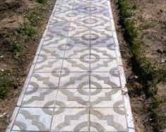 Плитка тротуарная «Ажур» 30х30х3см цвет античный натуральный