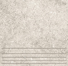Клинкерная плитка Клинкер Вермонт 1 ступени, глазурованная, цвет СВЕТЛО-СЕРЫЙ, МАТОВАЯ,  фактура КАМЕНЬ. Размер 298х298х8мм фото