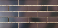 Клинкерная плитка Клинкер Амстердам шейд  гладкая плитка фасадная, неглазурованная, цвет КОРИЧНЕВО-ЧЁРНЫЙ,МАТОВАЯ,  фактура КАМЕНЬ. Размер 245х65х7мм. фото