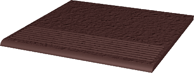 Клинкерная плитка Natural brown Duro ryflowana prosta strukt ступень фото