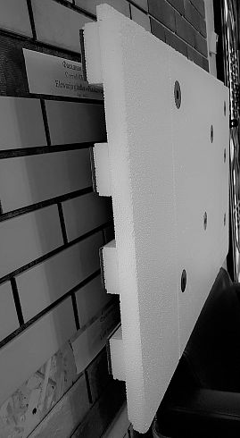 Прямая Термопанель с клинкерной польской плиткой Cerrad, серия Elewacja, burgund, гладкая/структурная