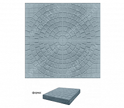 Плитка тротуарная «Колодец» серый бетон 30х30х3 см