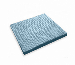 Плитка тротуарная «Циновка» серый бетон 35х35х3,5 см