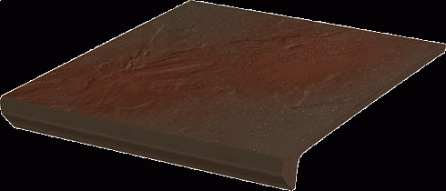 Клинкерная плитка Ступень с капиносом прямая Semir brown 300*330*11 (новый носик) фото