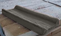 Водосток «Доска» серый бетон 49х15,5х4см